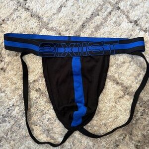 2xist Black and Blue Jockstrap